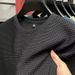 Men's Clothing Textured Fashionable And Versatile Short Sleeved Round Neck Bottoming Solid Color Shirt_viptrois.com