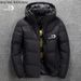 Men's Clothing Winter Men's Short Slim Casual Thick Warm Sports Print Hooded Cold Proof Clothing Men's Jacket_viptrois.com