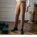 Men's Clothing Men's Napoli Mid-Rise Straight Fit Casual Trousers – British Retro Style Versatile Chinos (Khaki, Black, Beige, Coffee Brown)_viptrois.com