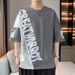 Summer T-shirt, Men's Loose Clothing, Trendy Brand Student Short Pure Cotton Ice Silk Top, Round Neck Five Quarter_viptrois.com