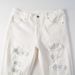 Cross Border European And American Street White Jeans Men's Trendy Brand Patch Holes Handsome Elastic Slim Fit Skinny Pants Foreign Trade_viptrois.com
