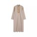 Men's Clothing New Men's Muslim Robe Arab Robe Long Sleeve Embroidered Robe_viptrois.com