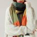 2025 Fashionable Women's Scarf Striped Plaid Large Shawl Autumn And Winter Warm Scarf Women's High Sense_viptrois.com