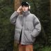 Large Size Stand-up Collar Cotton-padded Clothes For Men And Women, Down Cotton-padded Jackets, Loose And Thickened Cotton-padded Clothes_viptrois.com