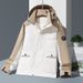 Monochrome Man- 2026 Autumn Couple Windproof Waterproof Jacket Men And Women Casual Outdoor Hooded Clothing Plus Size Cross-Border_viptrois.com