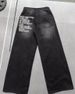 Y2K Streetwear Baggy Jeans – Oversized Straight-Leg Pants For Men & Women (Grunge Dark Aesthetic, Unisex High-Waisted Hip-Hop Trousers)_viptrois.com