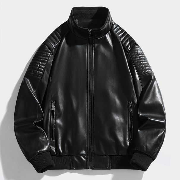 Autumn Jacket Clothes Men's Coat 2025 Autumn And Winter New Fashion Casual Trend Leather Jacket Men_viptrois.com