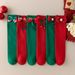 Children's Socks Autumn And Winter Bow Red Calf Socks Girls Red Cotton Socks Christmas Socks_viptrois.com