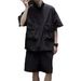 Summer New Casual Sports Suit Men's Short Sleeve T-Shirt Trendy Brand Five-Point Shorts Loose Two-Piece Set_viptrois.com