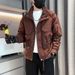 Pulse 2025 Coat Handsome Autumn Winter Workwear European American Style Jacket Men Stand Collar Casual Men's Fashion Trend_viptrois.com