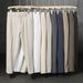 Men's Summer Ice Silk Dress Pants – Slim Fit Straight Leg Business Casual Trousers (Wrinkle-Resistant, Breathable Polyester)_viptrois.com