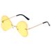 Butterfly Frameless Sunglasses Retro Trend Love Heart Personality Metal Sunglasses For Women_viptrois.com