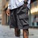 Men's Clothing Men's Cargo Shorts Multi Pocket Design Sporty Casual Size Five Point Pants For Formal & Casual_viptrois.com