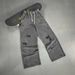 Distressed Cotton Loopwheel Jogger Pants – Snow Wash & Knee Blowouts (Straight-Leg, Unisex, 430GSM, S-XXL, 90s Skate Revival Essential)_viptrois.com