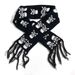 Punk punk y2k dark spicy girl Yab Harajuku style thick warm knitted skull scarf_viptrois.com