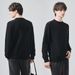 Nordmann APO Men's Clothing|Cross-Border Sweater Men Women Autumn And Winter Slim Round Neck Versatile Solid Color Knitted Inner_viptrois.com