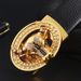 Men's Leather Belt Alloy Bull Head PU Belt Internet Celebrity Casual All Match Belt_viptrois.com