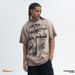 Men's Clothing brand reverse fried edge print pure cotton short sleeved T shirt men and women bottoming tops autumn and winter_viptrois.com