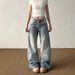 Men’s Clothing Large Size Retro Washed Straight Jeans Summer Thin Versatile Meat Covering Loose High Waist Wide Leg Pants Trousers_viptrois.com