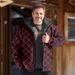 Men's Winter Fleece Lined Hooded Jacket With 3d Digital Print, Warm & Stylish, Multiple Patterns & Plaid Designs_viptrois.com