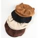 Suede Cat Ear Beret For Women, Multi-Wear, Face-Slimming Octagonal Hat, Fashionable And Elegant Newsboy Cap_viptrois.com