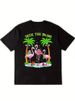 T-shirtmen's 2026 Tropical Flamingo & Palm Tree Graphic - Deck_viptrois.com
