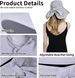 Ruqizhi Sun Hats For Women With Neck Flap Ponytail Hole Women Sun Hats Rollable UV Protection Fishing Hats Wide Brim UPF 50+_viptrois.com