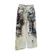 3D Printed Tie-Dye Graffiti Dirty Denim Wide-Leg Men's Trendy Wasteland Paint Splatter Workwear Straight-Leg Pants_viptrois.com