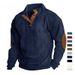 Cross-border Autumn And Winter New Arrivals In Stock, Hot-selling Outdoor Casual Long-sleeve Sweatshirt With Stand-up_viptrois.com