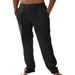Men's Clothing Men's Casual Linen Patch Pocket Loose Drawstring Straight Summer Beach Yoga Pants_viptrois.com