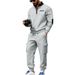 Men's Heavyweight Workwear Hoodie & Pants Set – Winter-Ready Outdoor Utility Joggers, Relaxed Fit Streetwear Two-Piece_viptrois.com
