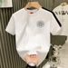 Men's Clothing Fashion Summer New Short Sleeved T Shirt Heavy Industry Unicorn Embroidery Youth T Shirt_viptrois.com