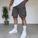 Men's Summer Outdoor Multi-Pocket Cargo Shorts Trendy Functional Loose Wide Leg Five-Point Drawstring mid Waist Polyester Shorts_viptrois.com