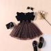 Girls Short Sleeved Dress Summer Dress 2024 New Bow Princess Dress Cross Border Children's Clothing Yarn Girl Skirt_viptrois.com