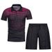 Men's Clothing Casual 3D Printed Polo Shirt Lapel Casual Suit_viptrois.com