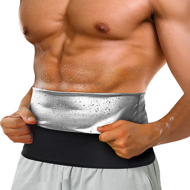 Unisex Men and women sweat belly belt belt postnatal yoga waist trimmer sweat fitness sports plastic belt_viptrois.com