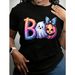 Camiseta Gráfica Casual Halloween Mujeres Talla Grande Con Diseño Boo, Fantasmas Y Calabazas, Ideal Para Celebraciones_viptrois.com