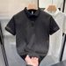 Men's Jacquard Polo Shirt - Breathable Slim Fit Casual Shirt With Lapel, Short Sleeve Comfortable T-Shirt_viptrois.com