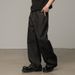 2025 American Retro Original Denim Selvedge Jeans Men's Black Loose Straight A Line Wide Leg Long Pants Summer New Style_viptrois.com