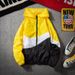 Breathable Hooded Skin Suit Men's Casual Lightweight Summer Fishing Sun Protection Jacket Color Block Outdoor Wear_viptrois.com