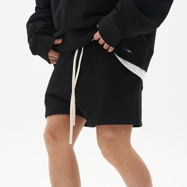 Summer Youth Trdy Sports High Street Korean Style Cotton Drawstring Solid Color Beach Casual Four-Quarter Shorts For_viptrois.com