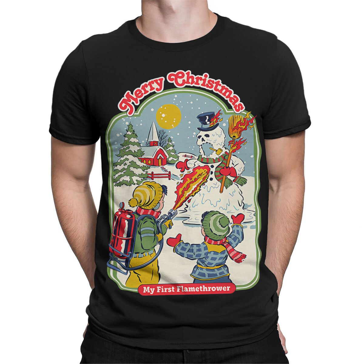 My First Flamethrower 90s Bold Statement 100% Cotton T-shirt Mens Tees Top #SR#T433_viptrois.com