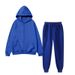 Men's Clothing Men's Solid Color Sportswear Suits Fashionable Casual Autumn And Winter Warm Hooded Cardigan Sweatshirt + Sweatpants_viptrois.com