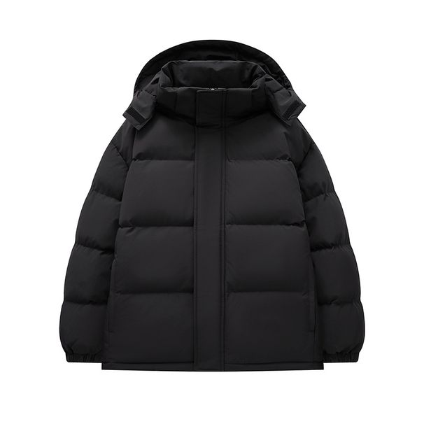 Hooded Padded Jacket For Men And Women Loose Thickened Padded Jacket Removable Hat Padded Jacket_viptrois.com