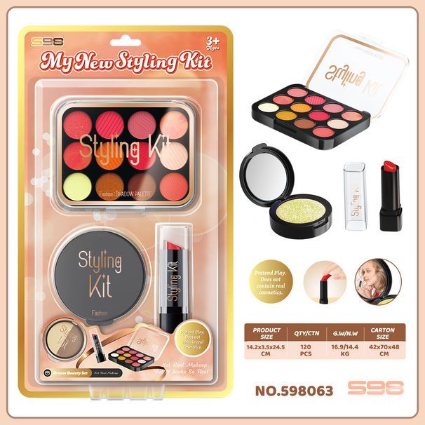 Carefully Selected Cross Border Children's Pretend Play Simulation Makeup Toys Girls Makeup Set Non Smearable With Storage Box_viptrois.com