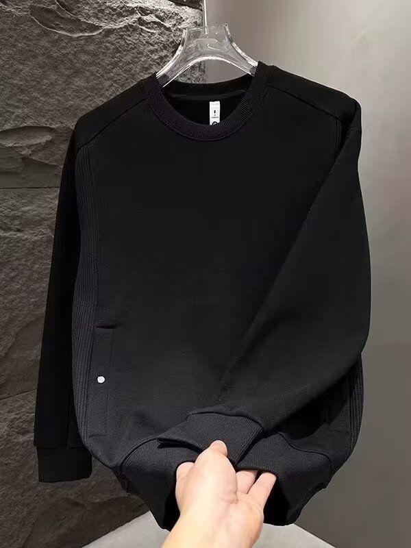 Men's Clothing Trendy Brand Hoodie, Autumn Style, Simple, Loose, Versatile, Fashionable Men's Long Sleeved Crew Neck Hoodie_viptrois.com