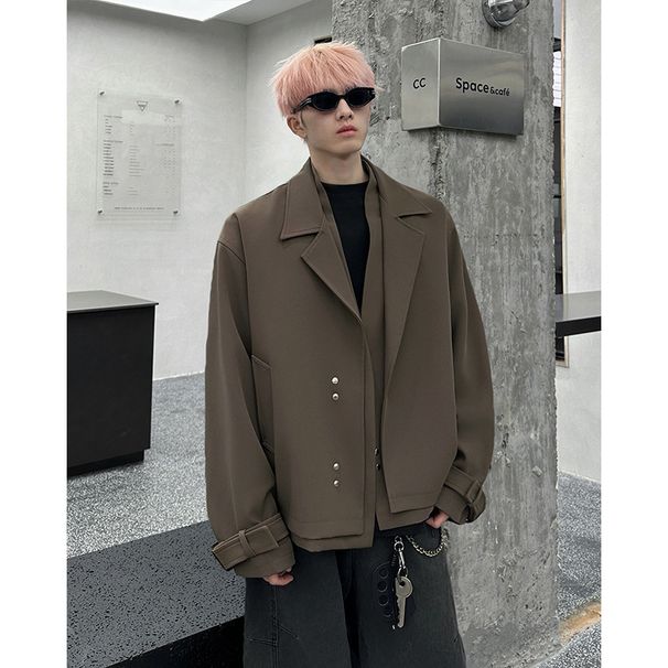 Small Suit Jacket For Men, Loose And Trendy Brand, Niche And Stylish, Versatile Jacket, Casual Suit_viptrois.com