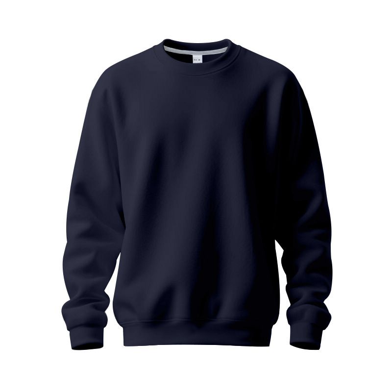 Men's Clothing Heavy Velvet Sweatshirt Winter Casual Classic Round Neck Commuter Large Size Solid Color Plus Size American Style_viptrois.com