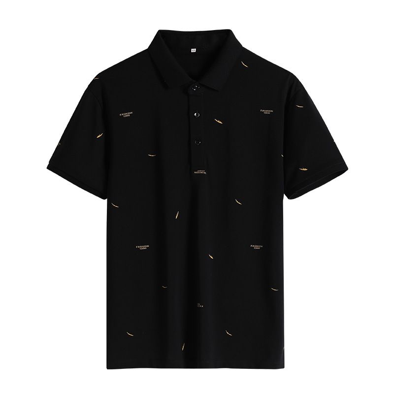 Men's Short-Sleeved Polo Shirts Men's Lapel Fashion Casual Short-Sleeved T-Shirts_viptrois.com