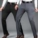 Men's Clothing Stretch Casual Pants Lightweight Breathable Straight Fit Trousers For All Seasons, High Elasticity Wrinkle-Free, Multiple Colors_viptrois.com